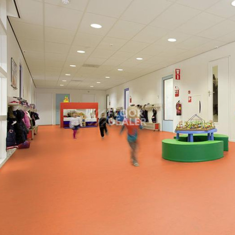 Forbo Marmoleum Decibel on Order 373835 orange glow фото 2 | FLOORDEALER